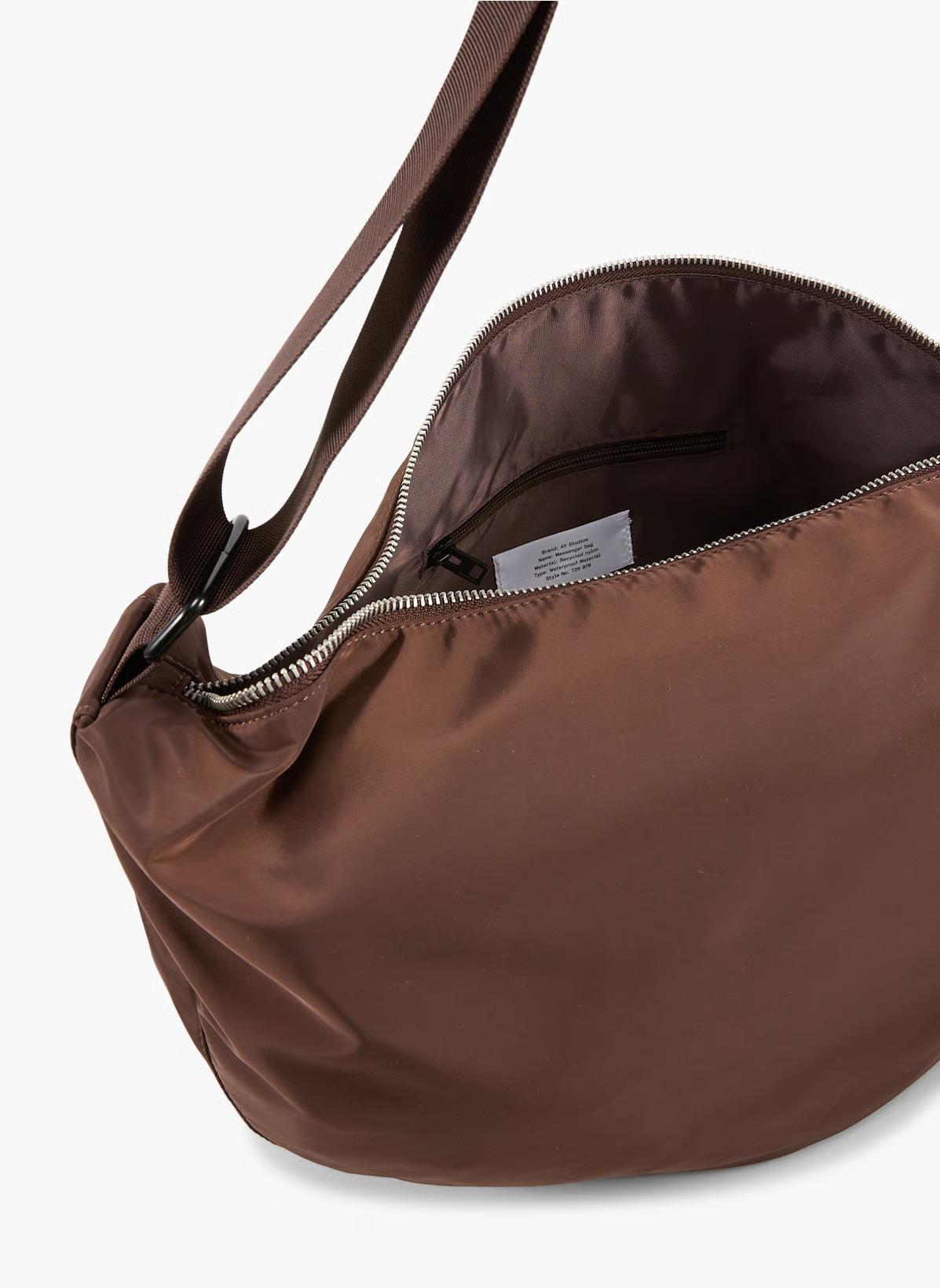 AY Studios Messenger Bag Dark Brown Unisex Umhängetasche braun